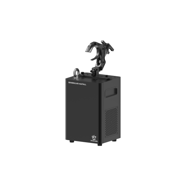 Sparkular mini fall, petite machine à étincelle, idéale pour événements festifs, s'accroche en hauteur pour d'avantages d'effets