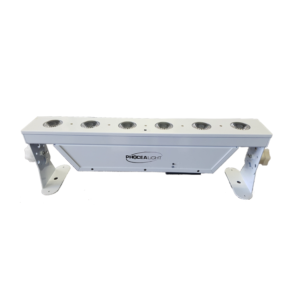 Barre LED batterie 6x15W, couleur blanche