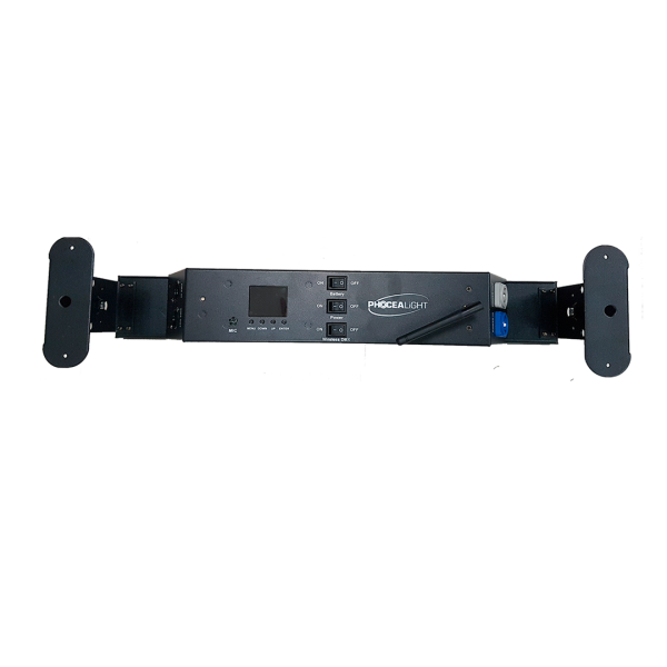 Barre LED batterie 6x15W avec les connectiques