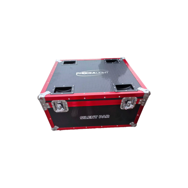 Flight Case 8en1 gamme Silent Par, valises de transport pour y ranger 8 Silent Par en toute simplicité et sécurité.