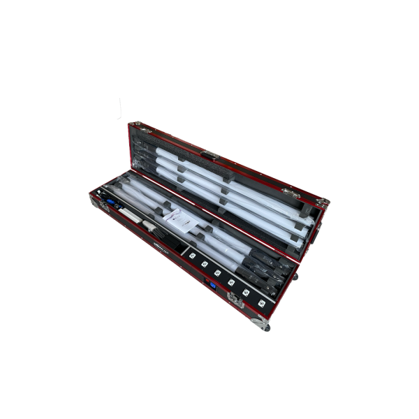 Flight Case 6en1 - Pixtube 360°, des grosses valises résistantes pour les Pixtube 360°, composés d’un rangement 6en1 + accessoires.